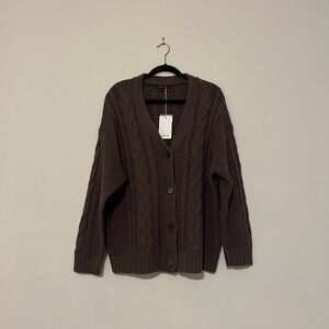 Quince • 100% Organic Cotton Oversized Cable Cardigan